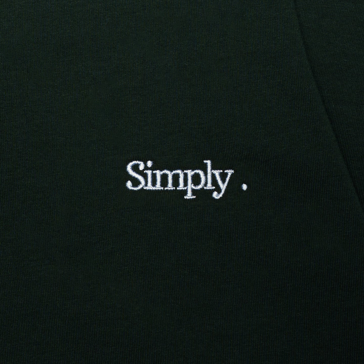 Simply . Men's White Collared Oversize Polo (Forest Green) - Simply